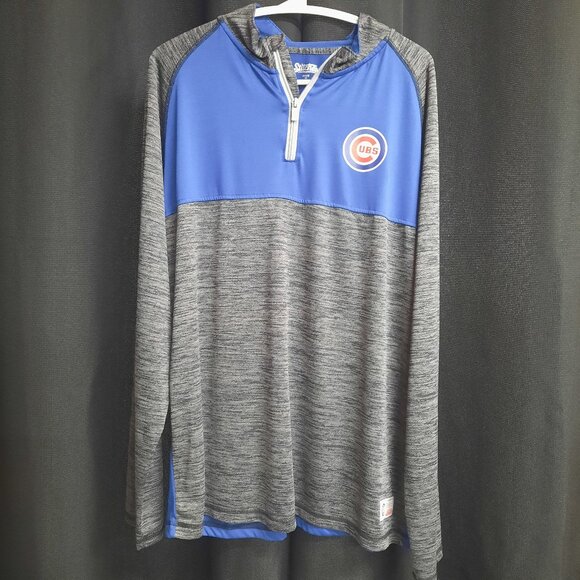 Sports Chicago Cubs Long Sleeve Pullover Shirt Men's Size Large Activewear MLB - Picture 1 of 12